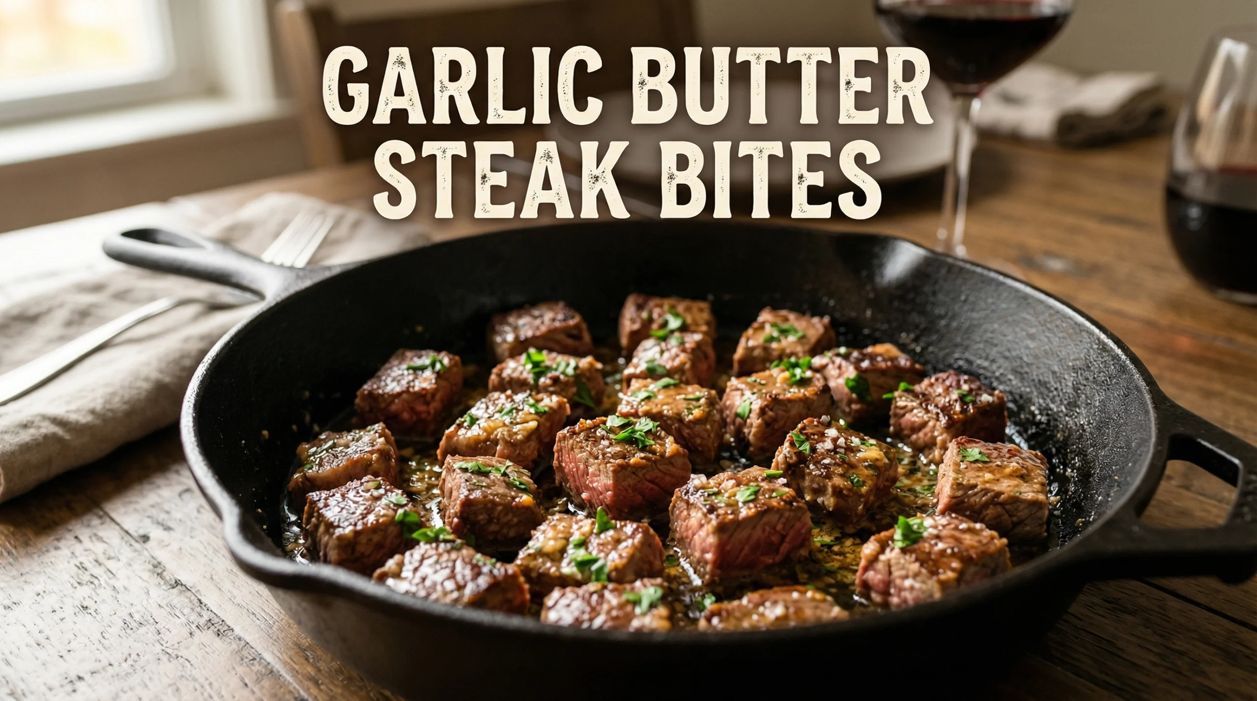 Garlic Butter Steak Bites