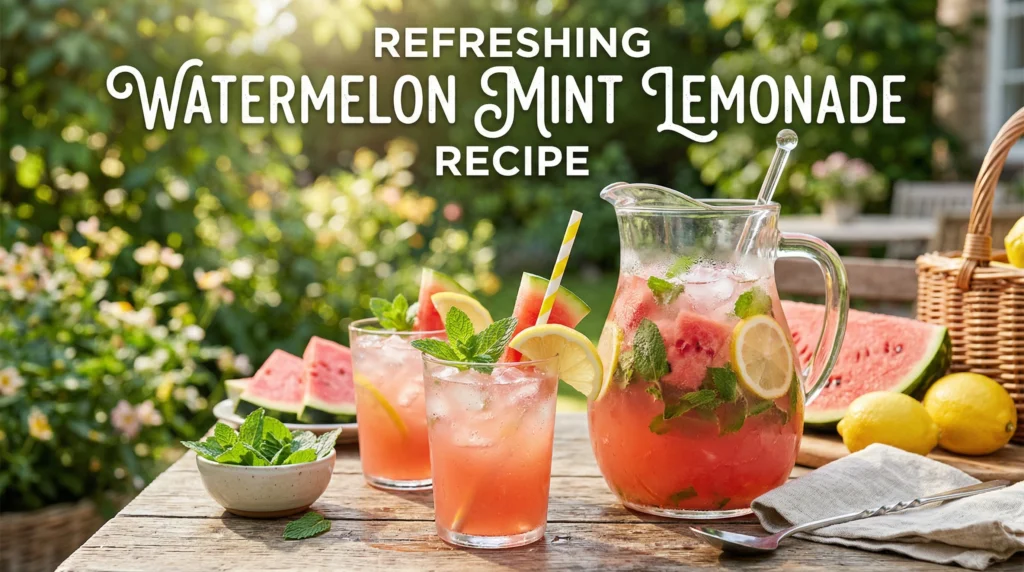 Refreshing Watermelon Mint Lemonade Recipe
