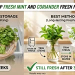 How to Keep Fresh Mint and Coriander Fresh for 3 Weeks