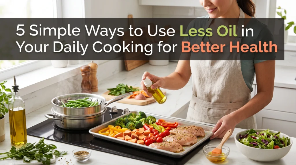 5 Simple Ways to Use Less Oil in Your Daily Cooking for Better Health