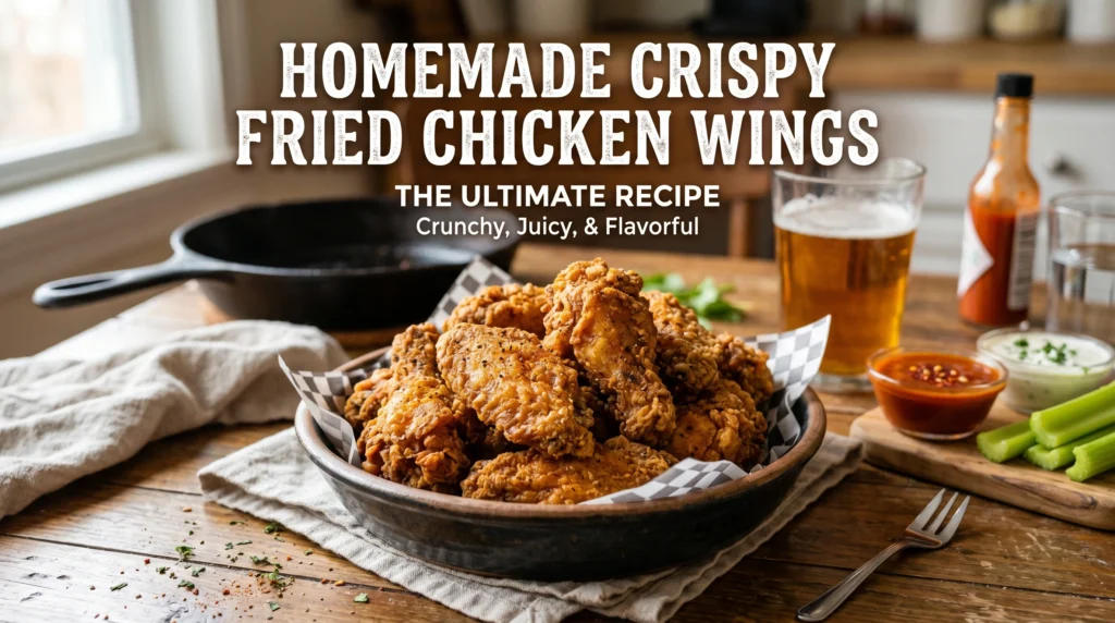 Homemade Crispy Fried Chicken Wings