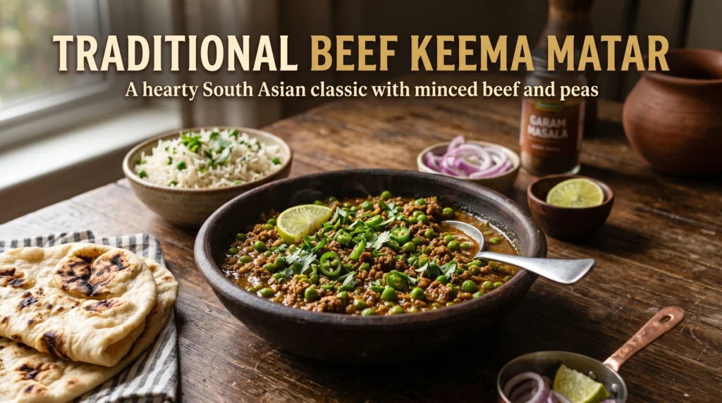 Traditional Beef Keema Matar