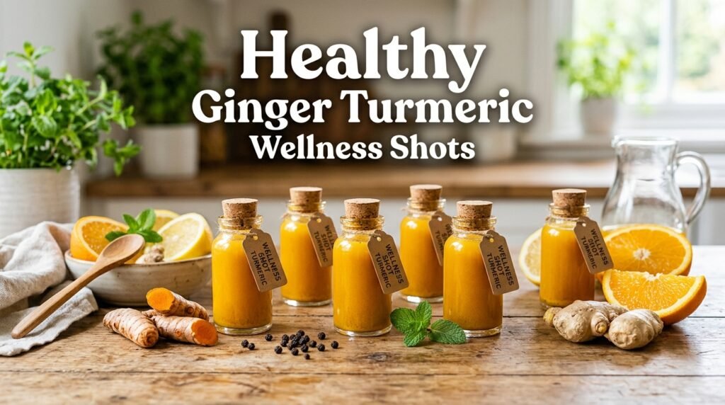 Healthy Ginger Turmeric Wellness Shots