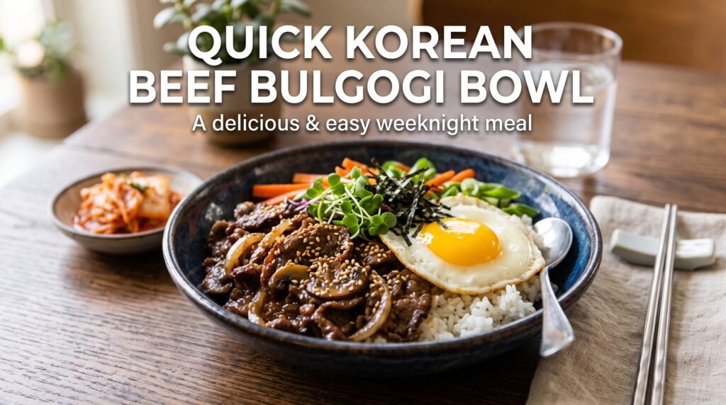 Quick Korean Beef Bulgogi Bowl